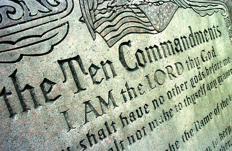 Texas has been blocked by a federal judge from posting the Ten Commandments in every public school classroom.