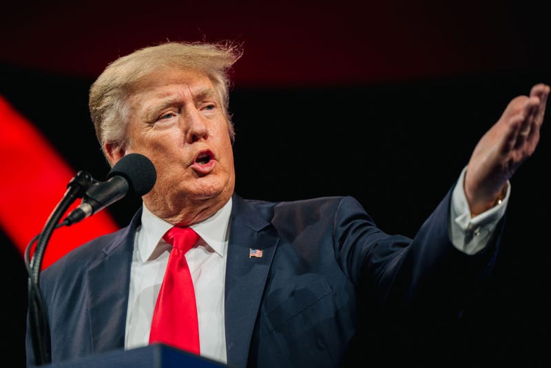 Former U.S. President Donald Trump speaks during the Conservative Political Action Conference CPAC held at the Hilton Anatole on July 11, 2021 in Dallas, Texas.
