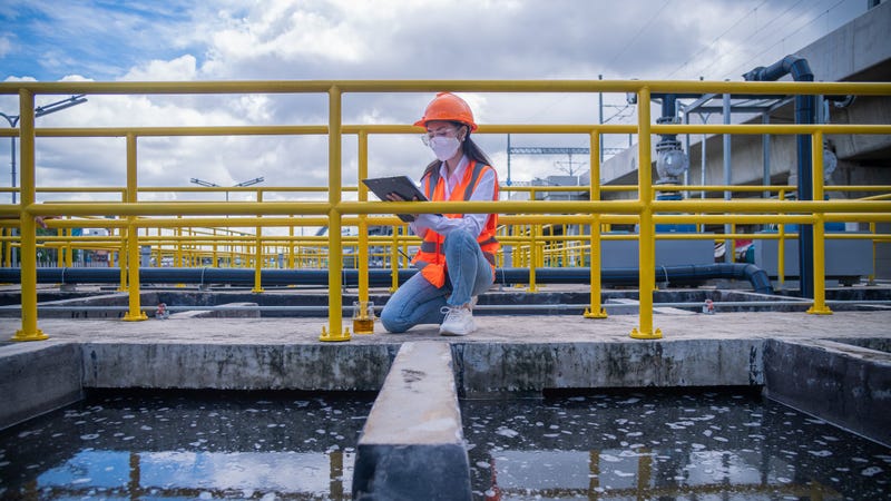 A wastewater facility.