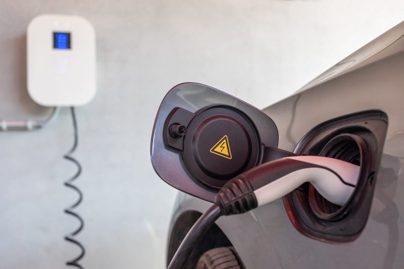 File photo of electric vehicle charging