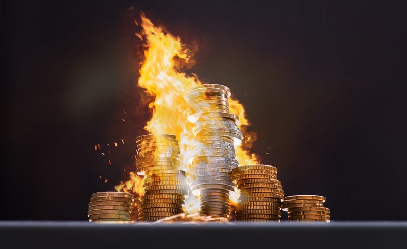 Flaming coins