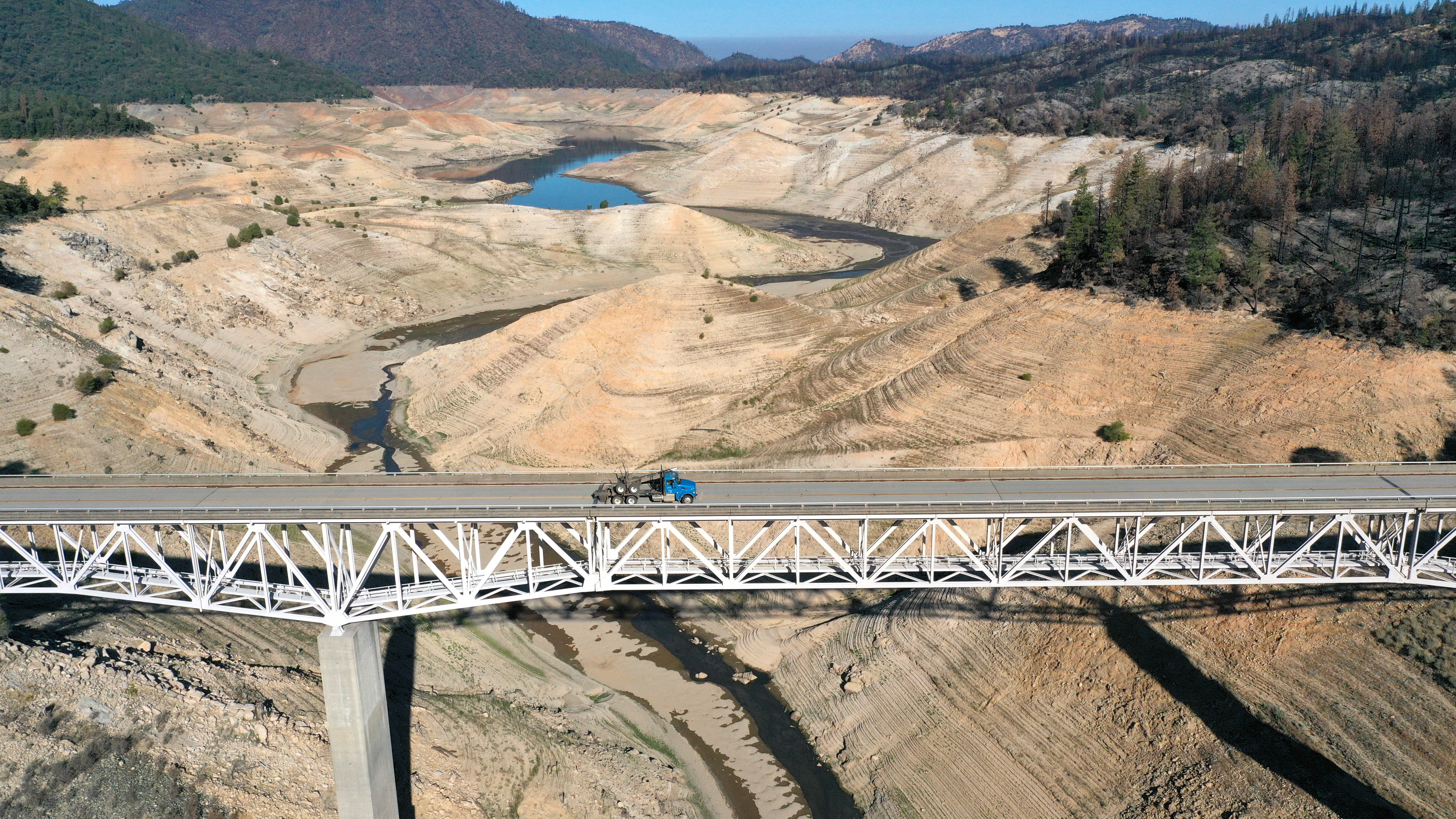 California drought forces unprecedented shutoff of major hydroelectric plant