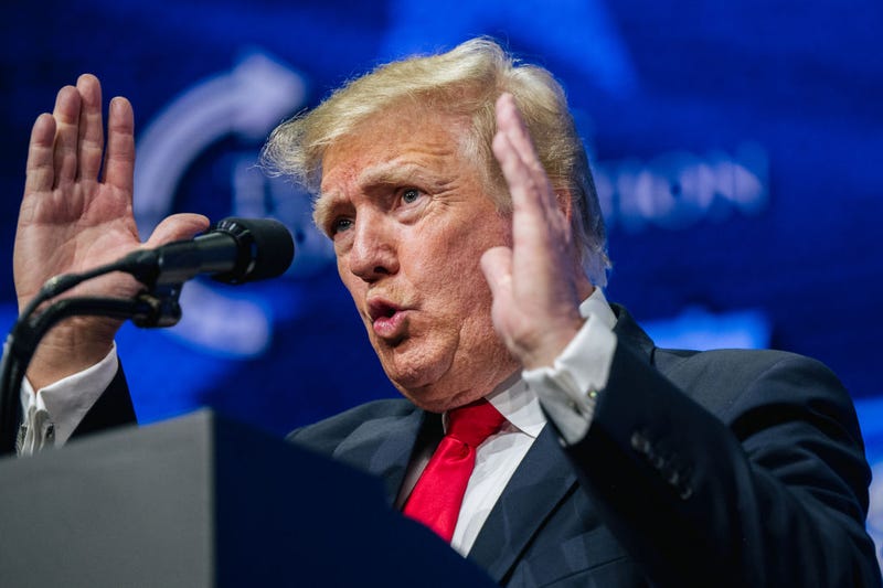 Former U.S. President Donald Trump speaks during the Rally To Protect Our Elections conference on July 24, 2021 in Phoenix, Arizona.