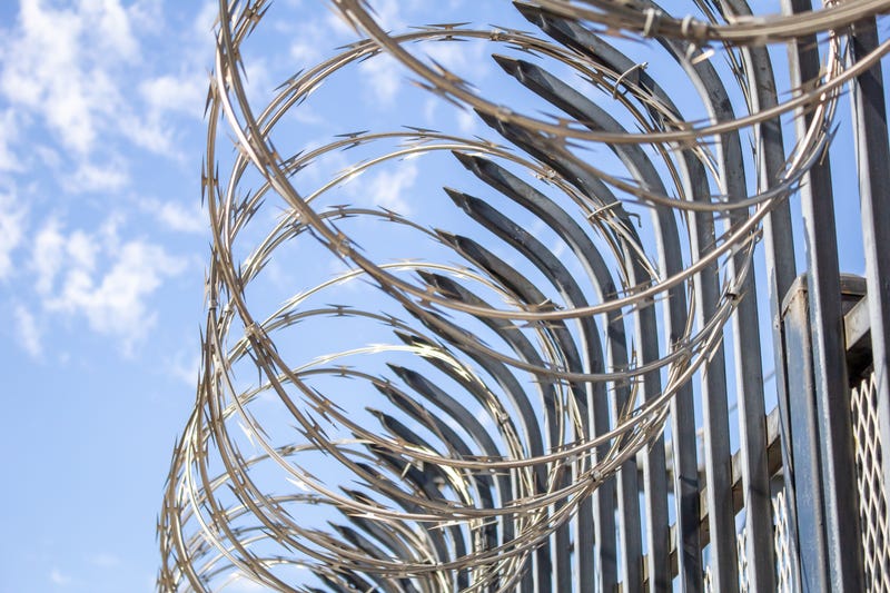 barbed wire fence
