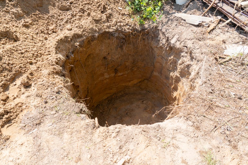 hole in yard