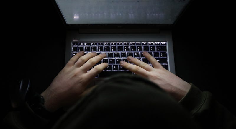 cyber stalking stock image