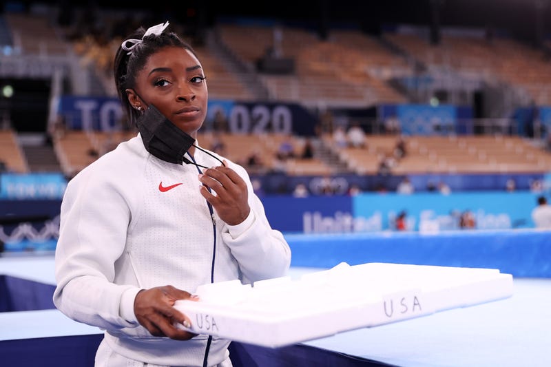 Simone Biles at the Tokyo 2020 Olympic Games.