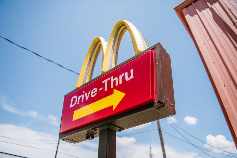 A McDonald's sign is shown on July 28, 2021 in Houston, Texas. 
