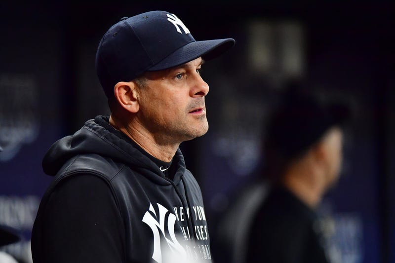 Manager Aaron Boone in July