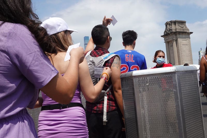 Vaccine cards are taken at Lollapalooza.
