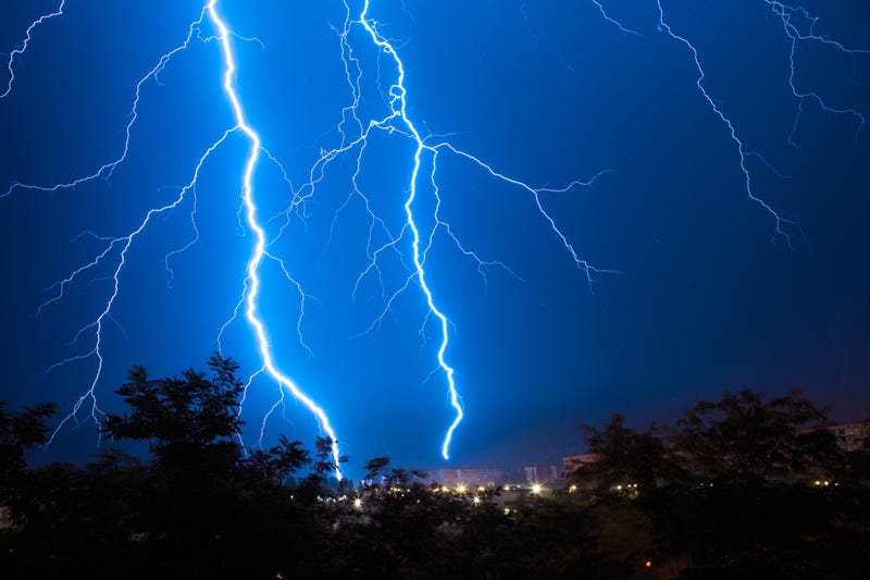 A lightning strike is being blamed for kindling a Macomb County house fire early Wednesday morning, which also happened to be the home of a retired firefighter.