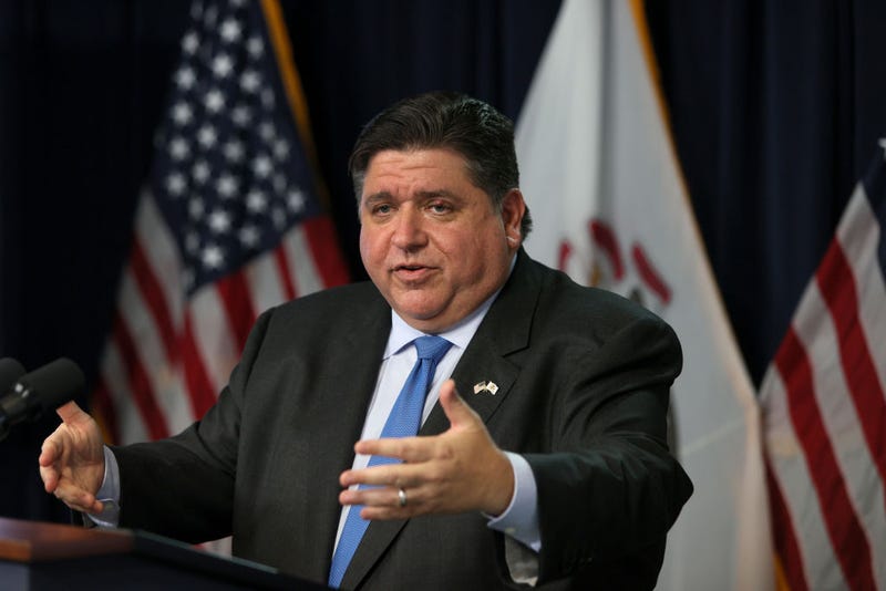 Citing substantial spread of the Covid-19 virus across the state, Illinois Governor J.B. Pritzker announces a statewide mandate requiring masks be worn in all Illinois public schools, preschool through high school, on August 04, 2021 in Chicago, Illinois. Masks will also be required in all long-term care facilities and vaccinations will be required for all state employees at congregate facilities.