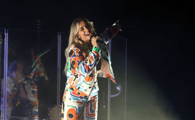 Tate McRae performs onstage during a special event on August 04, 2021 in Beverly Hills, California. 
