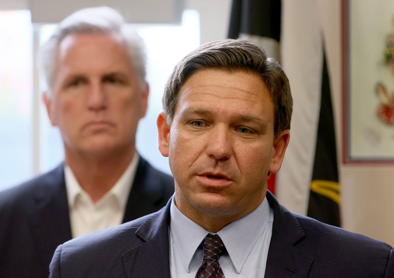 Florida Gov. Ron DeSantis speaks at a press conference in Hialeah, Florida (August 5, 2021).
