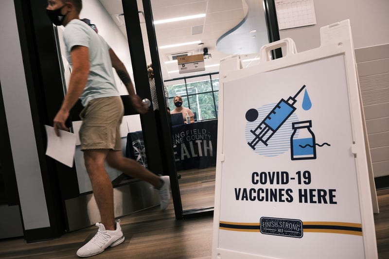 A COVID vaccine clinic.