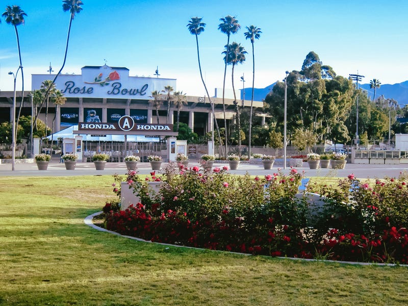 There's nothing quite like the sight of the Rose Bowl in Pasadena, California on New Year's Day. It will host one of four College Football Quarterfinal Playoff Games when Ohio State and Oregon square off.