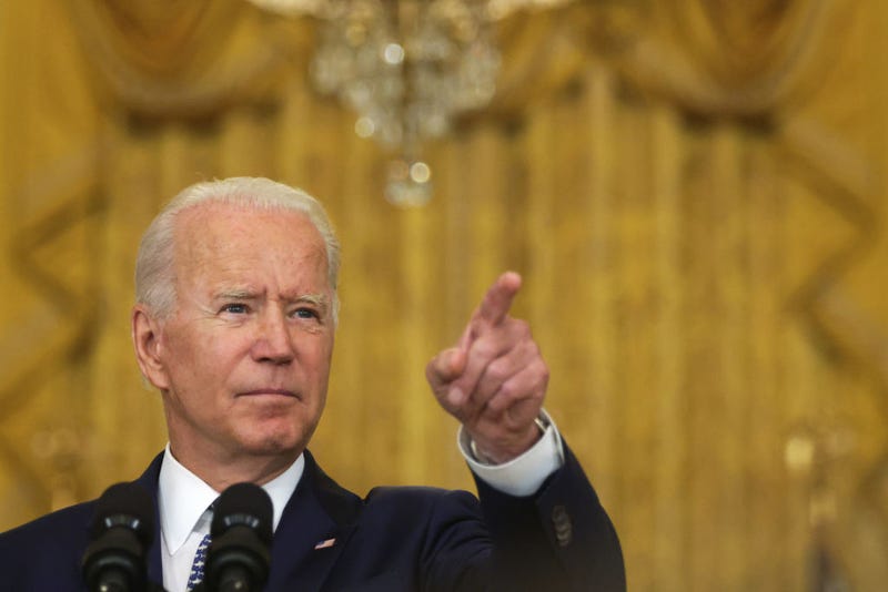 Joe Biden at a news conference