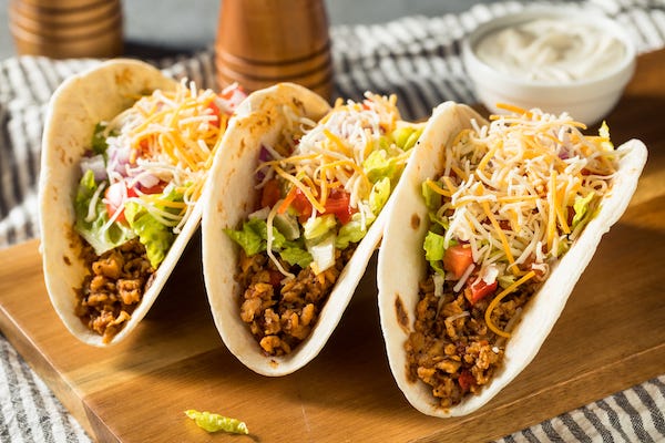 Soft shell tacos