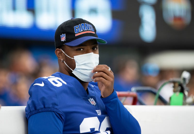 Giants star Saquon Barkley.