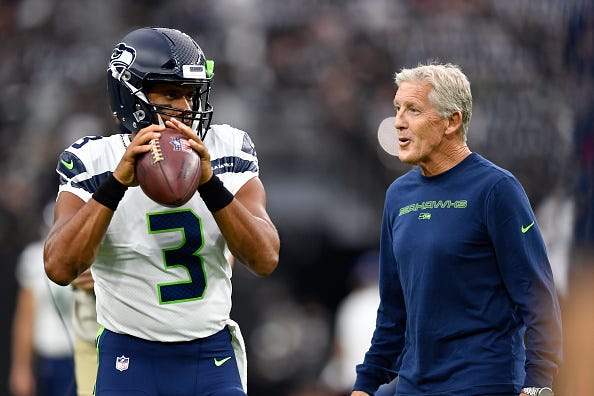 Russell Wilson, Pete Carroll