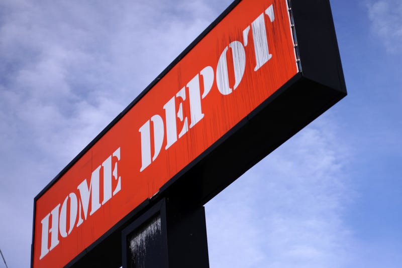  A Home Depot sign. 