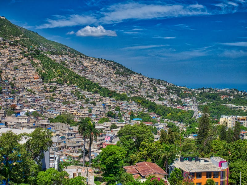 A general view of a neighborhood in Port-au-Prince, Haiti.
