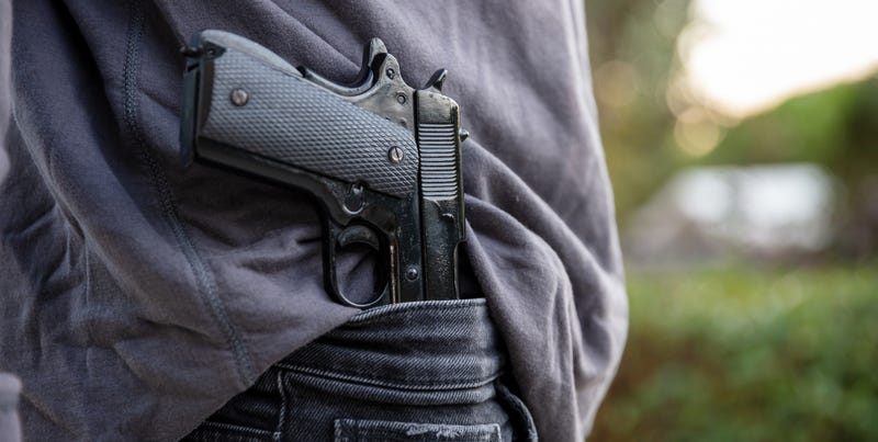 Person with a gun