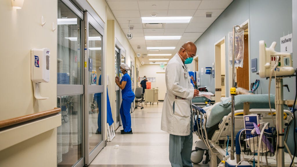 COVID hospitalizations are above 100,000 in US for first time since January