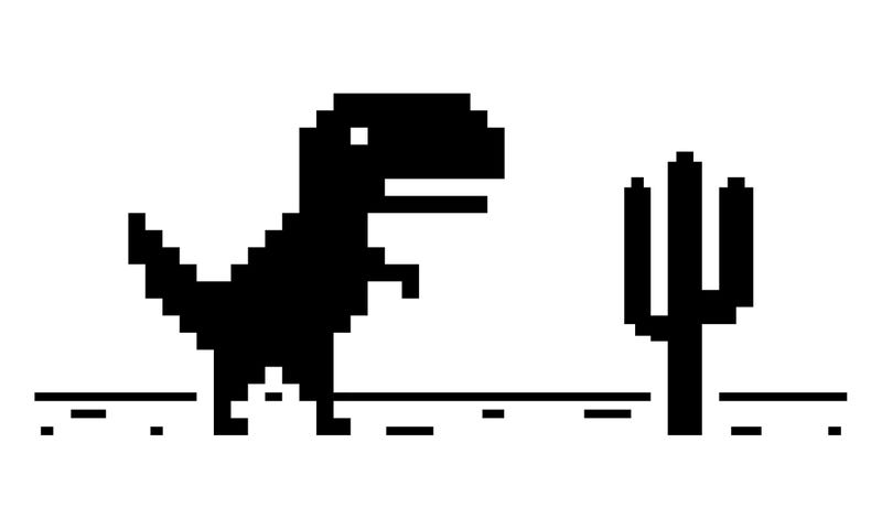 Pixelated Dinosaur