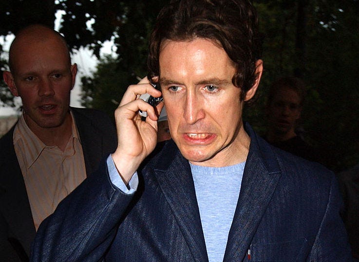 Actor Paul McGann arrives for the film premiere of Christie Malry's "Own Double Entry" at the Institute of Contemporary Arts (ICA) August 15, 2002 in London, England.