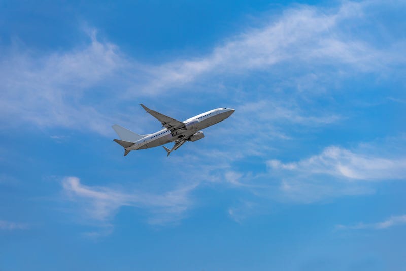plane in the sky