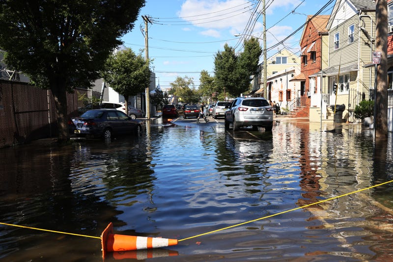 Flooding from the remnants of Hurricane Ida in New Jersey.
