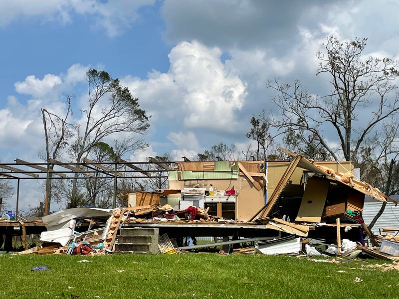 Hurricane Ida destruction