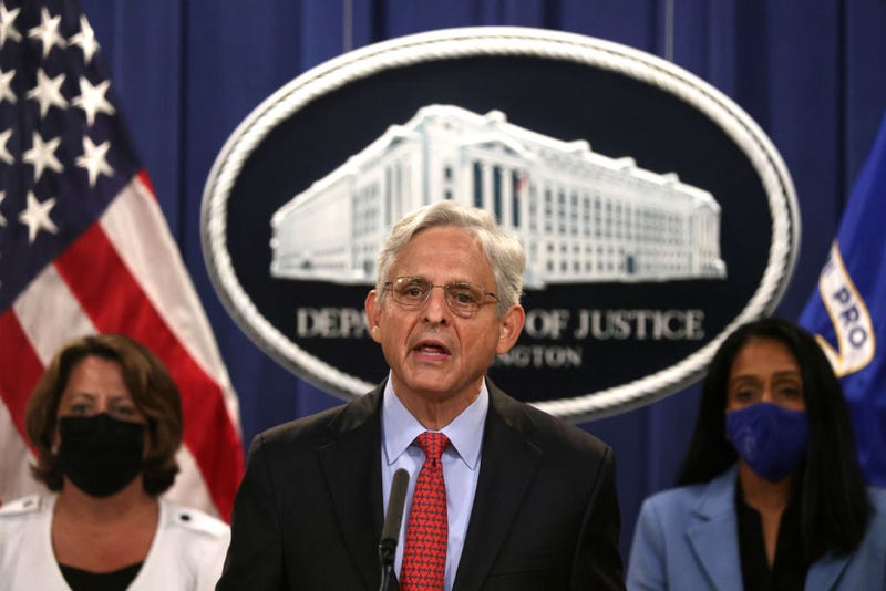 Attorney General Merrick Garland speaks during a news conference to announce a DOJ civil enforcement action on September 9, 2021.