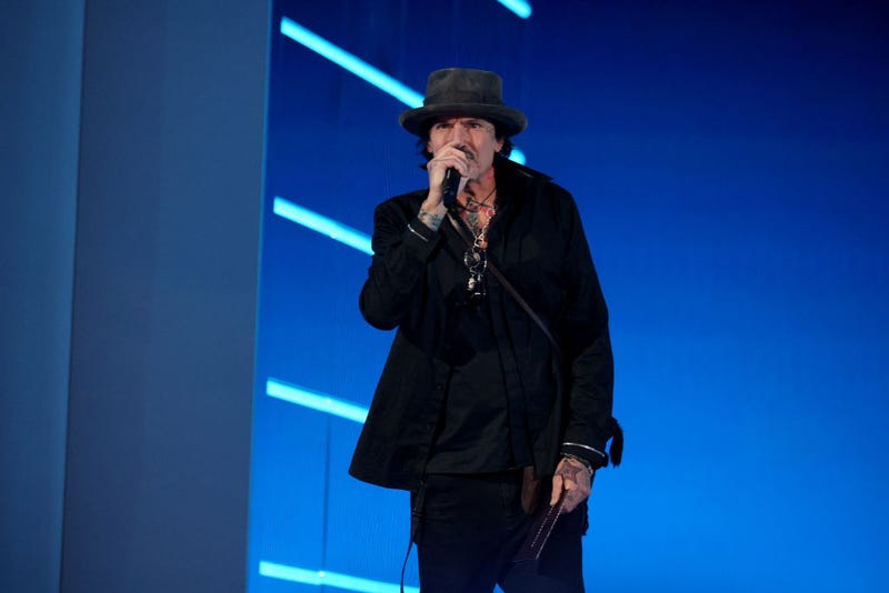 Tommy Lee speaks onstage during the 2021 MTV Video Music Awards at Barclays Center on September 12, 2021 in the Brooklyn borough of New York City. 