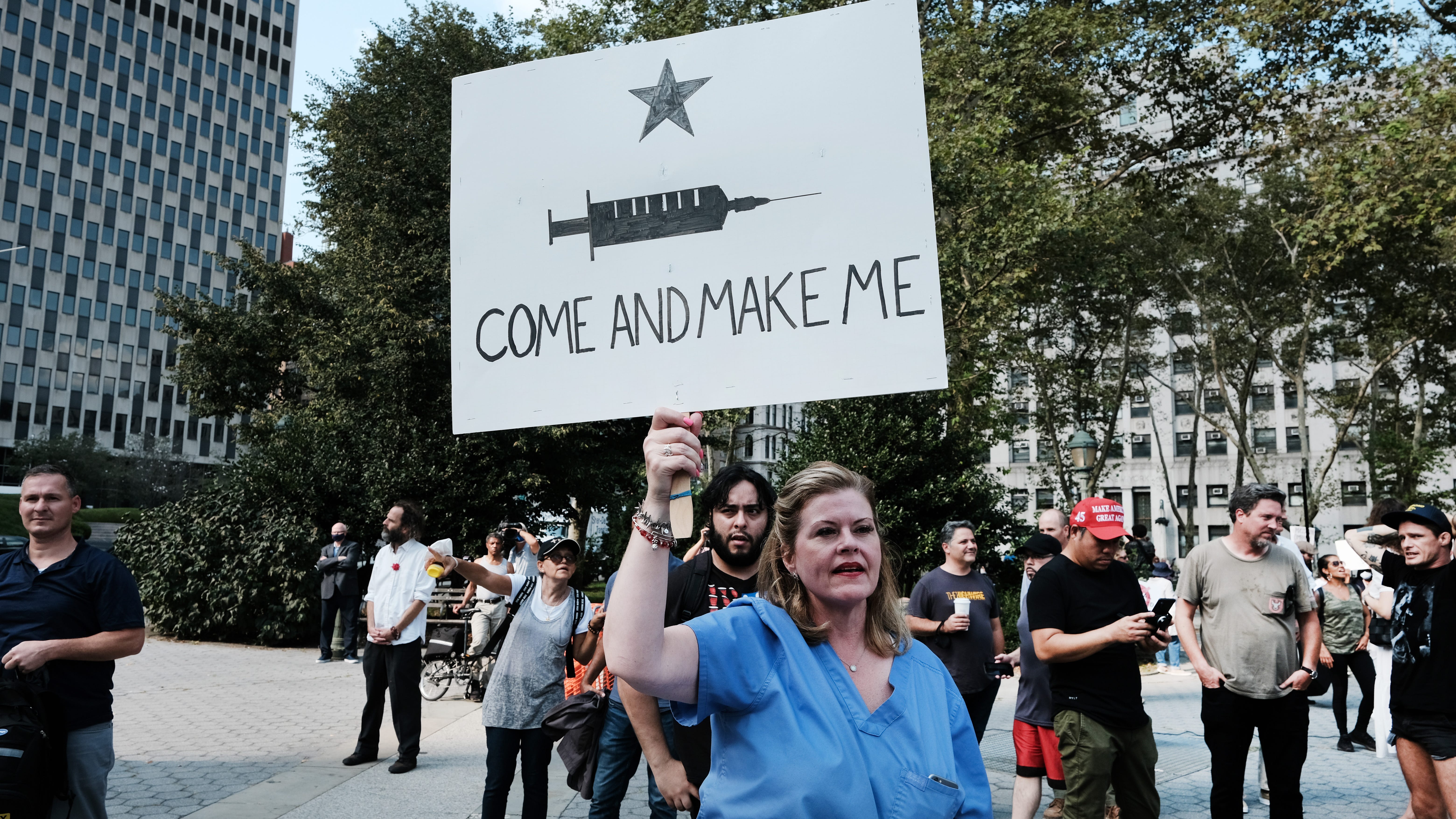 Facing deadline, thousands of NY health care workers got vaccinated