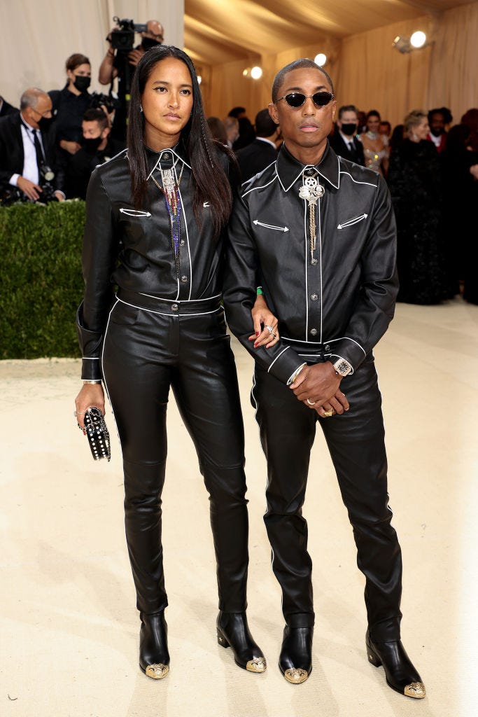 Helen Lasichanh and Pharrell Williams 