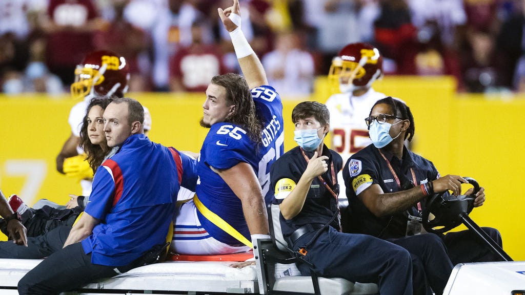Nick Gates uncertain of timeline, but vows to return after career-threatening injury
