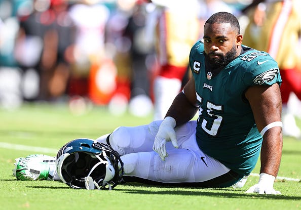 Brandon Graham can become a free agent this offseason. 