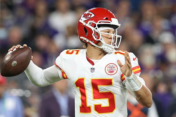 Patrick Mahomes and the Chiefs will wear their white tops in Week 1. 