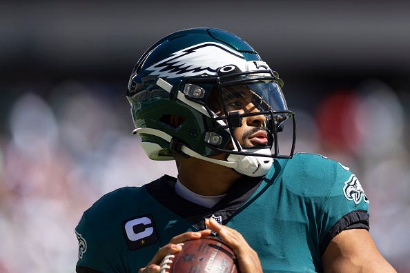 Jalen Hurts and the Eagles are our pick to win the NFC East.