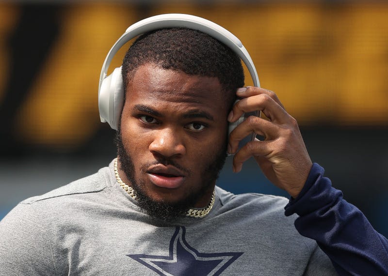 Micah Parsons #11 of the Dallas Cowboys at SoFi Stadium on September 19, 2021 in Inglewood, California. 
