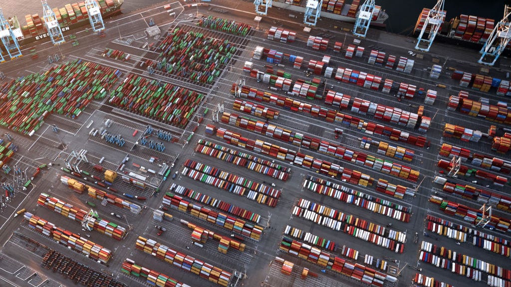 Shipping containers stuck at US ports could drive prices up nationwide