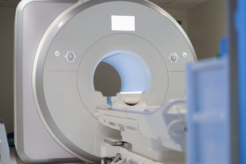 MRIs, short for Magnetic Resonance Imaging, use extremely powerful magnets to see inside the body without using radiation. Anyone who enters them is asked to remove all metallic objects from their body