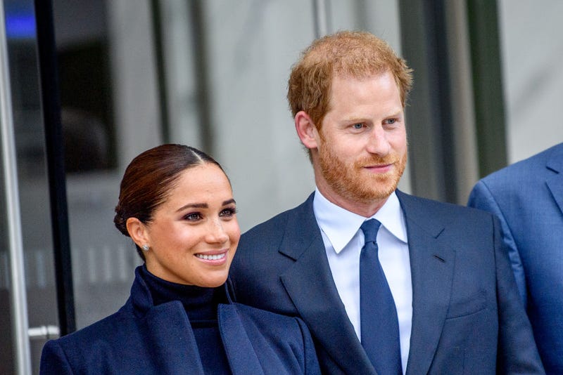 FILE - Meghan, Duchess of Sussex and Prince Harry, Duke of Sussex visit One World Observatory at One World Observatory on September 23, 2021 in New York City.