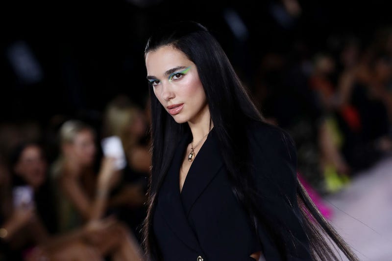 Dua Lipa walks the runway at the Versace fashion show during the Milan Fashion Week - Spring / Summer 2022
