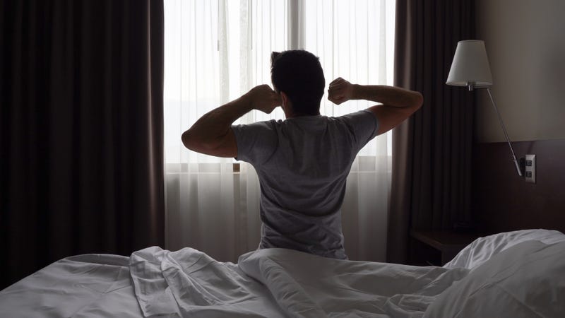 waking up stretching
