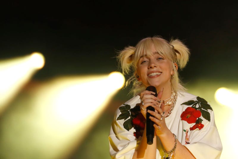 Billie Eilish performs onstage during the 2021 Global Citizen Live: New York