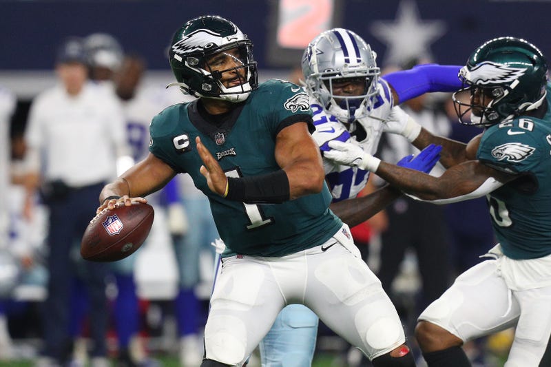 Jalen Hurts, #1 of the Philadelphia Eagles