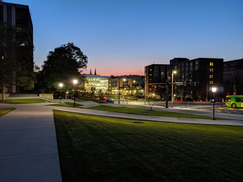 Carnegie Mellon University at night